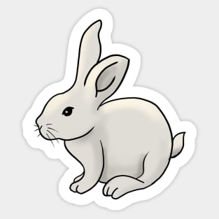 Cute Bunny hand drawn rabbit gift Sticker
